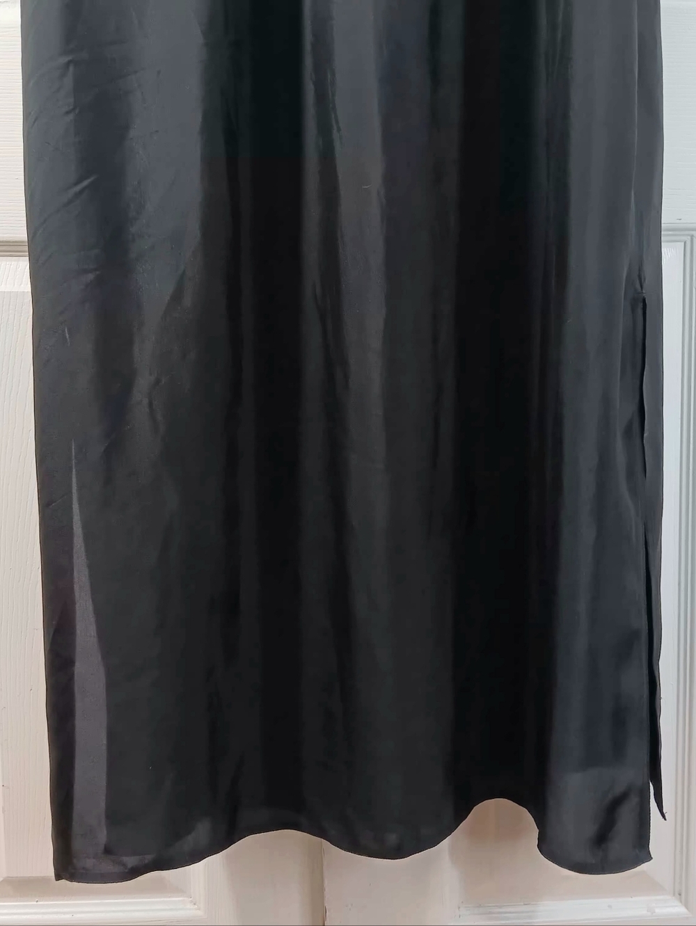 J. Crew Bungalow Black Maxi Popover Dress Women's Size Large Loungewear Casual - Picture 7 of 13